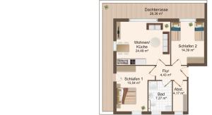 Půdorys ubytování Haus Baltic Cube