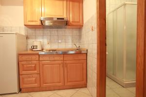 Kuchyň nebo kuchyňský kout v ubytování Apartments Nada