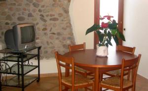 TV a/nebo společenská místnost v ubytování Residence Buca di Bacco