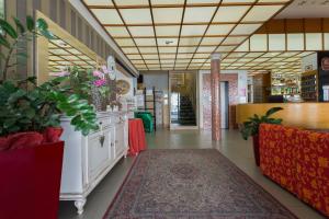 a store lobby with a rug on the floor at Hotel La Capinera in Bellaria-Igea Marina