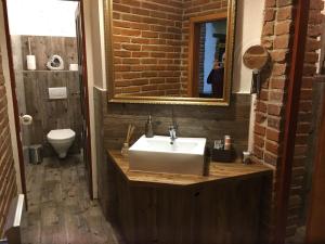 Koupelna v ubytování Hotel Sokolský Dům