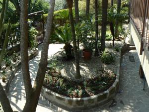 A garden outside B&B La Cittadella Univeristaria Policlinico Catania