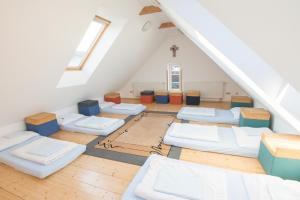 Istumisnurk majutusasutuses Jugendgästehaus Ulrichsberg