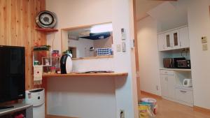 Kuchyň nebo kuchyňský kout v ubytování Villa M Guesthouse