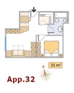 Planimetria di Apartments Residence Alta Badia