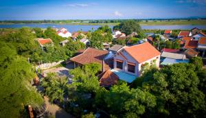 Et luftfoto af Terra Cotta Homestay