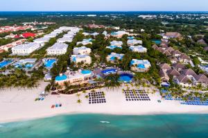 an aerial view of the beach at the resort at Royal Hideaway Playacar All-Inclusive Adults Only Resort in Playa del Carmen