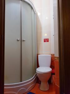 Koupelna v ubytování Hotel Om Shanti