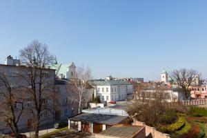 ジェシュフにあるRzeszów Apartmentの建物や木々が並ぶ市街の景色