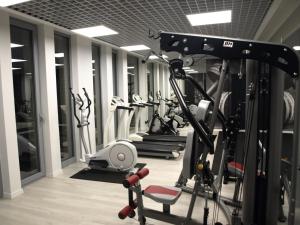 Posilňovňa alebo fitness centrum v ubytovaní Baltica Sea Apartment