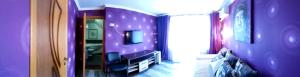 TV a/nebo společenská místnost v ubytování Hotel Om Shanti