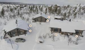 Fotografie z fotogalerie ubytování Sielikkö Aurora Log Apartments v destinaci Saariselka