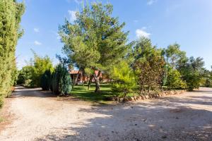 una entrada con árboles y una casa al fondo en Quinta da Alquimia en Lagos