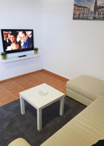 TV a/nebo společenská místnost v ubytování Apartman Lena