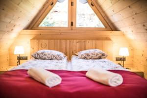 Posteľ alebo postele v izbe v ubytovaní Osada domków TATRA-DREAM