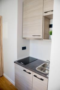 Dapur atau dapur kecil di Zagreb City Vibe Apartments & Rooms
