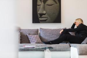 Posezení v ubytování Appartement Auszeit