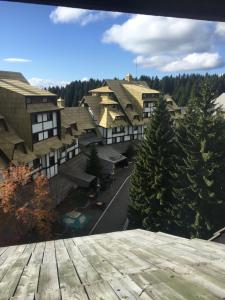 Vistas a una ciudad con casas y una calle en Apartments Konaci Centar, en Kopaonik