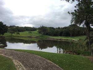 a pond in the middle of a golf course at Sanlameer Villa 2002 in Southbroom