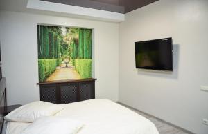 TV a/nebo společenská místnost v ubytování Nashe Misto Guest House