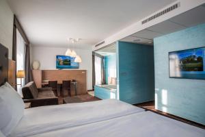 Postelja oz. postelje v sobi nastanitve Hotel Galatea