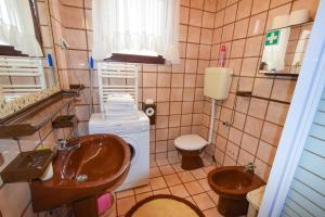 Koupelna v ubytování Apartment Petrlin