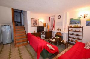 TV a/nebo společenská místnost v ubytování Apartment Petrlin