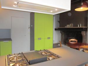 Kuchyň nebo kuchyňský kout v ubytování Geldmunt Apartment