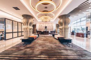 Vstupní hala nebo recepce v ubytování Enso Hotel + 37 fotografií
