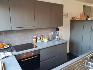 Cuisine ou kitchenette dans l'établissement A ROOM in HASSELT - appartement met garage