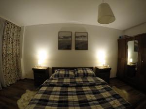 Postel nebo postele na pokoji v ubytování Apartament Izerski Klimat