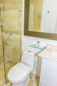 Koupelna v ubytování Hotel Madeiro