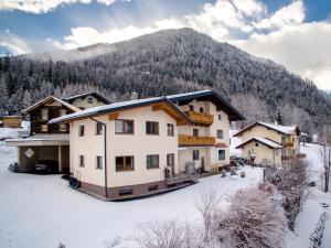 a house in the snow in front of a mountain at Haus Traninger in Flachau
