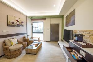 TV o dispositivi per l'intrattenimento presso Shangri Longluan Lake One B&B