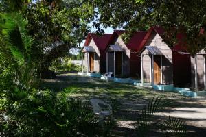Zahrada ubytování Cabanas chaac calakmul