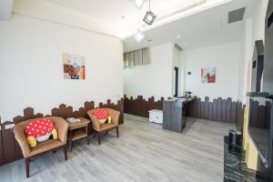 TV o dispositivi per l'intrattenimento presso Shangri Longluan Lake One B&B