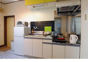 Kuchyň nebo kuchyňský kout v ubytování Hostel Hana An