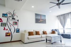 Posezení v ubytování Shuang Yang Sekinchan Homestay