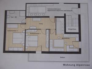 The floor plan of Haus Siebenbruenn