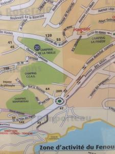キャヴァレール・シュル・メールにあるLes charmettesの地図