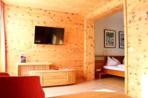TV a/nebo společenská místnost v ubytování Hotel Binggl