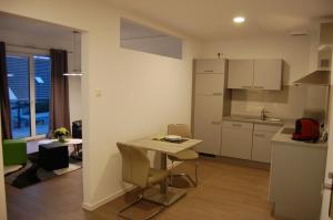 Kuchyň nebo kuchyňský kout v ubytování Boardinghouse-Niedernberg