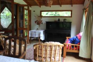 Posezení v ubytování Cabañas Kalfucura