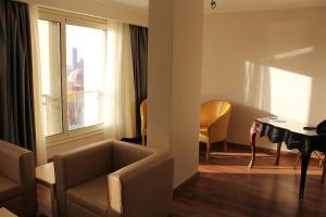 Istumisnurk majutusasutuses Cleopatra Hotel