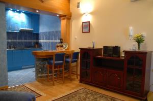 Η κουζίνα ή μικρή κουζίνα στο Hotel Tehnograd