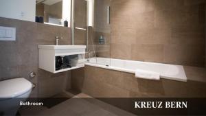 Koupelna v ubytování Kreuz Bern Modern City Hotel