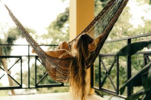 Rõdu või terrass majutusasutuses Mango Moon Villa