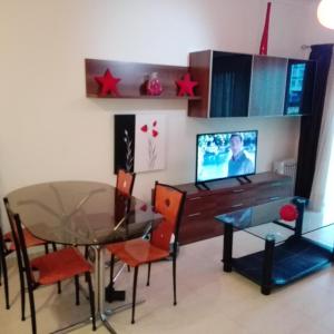 TV a/nebo společenská místnost v ubytování Faia Atlantico Apartment