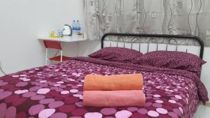 Ένα ή περισσότερα κρεβάτια σε δωμάτιο στο Vista Alam Serviced Apartment iCity IDCC SACC PKNS UiTM MSU Avisena