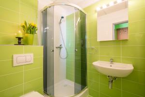 Kúpeľňa v ubytovaní Hotel Slovan